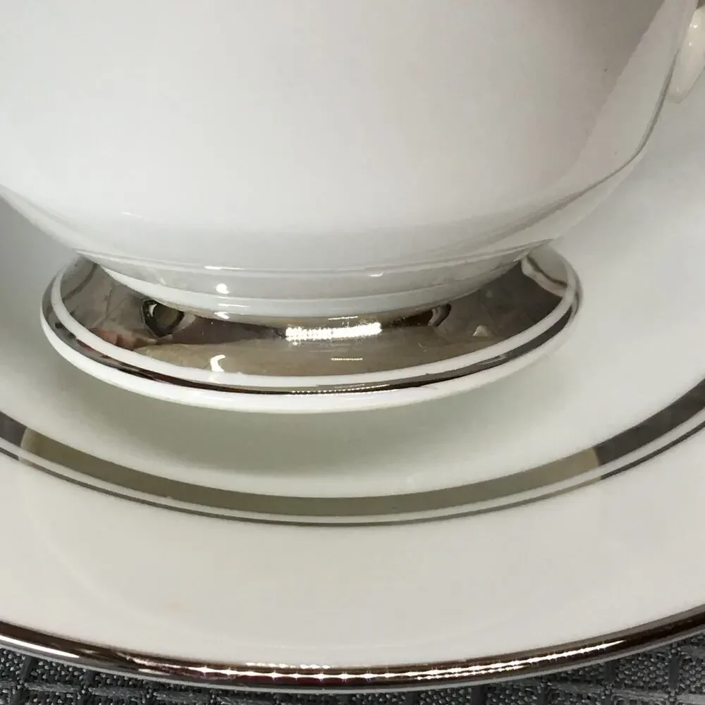 Oxford Bone China Lexington Pattern 2 Teacup and Saucer Sets Vintage (B)
